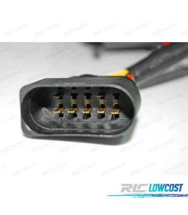 FAROLINS TRASEIROS LED AUDI A6 C6 SEDAN 04-08 FUMADOS 7PIN