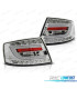 FAROLINS TRASEIROS AUDI A6 C6 SEDAN 04-08 CROMADO LED 7PIN