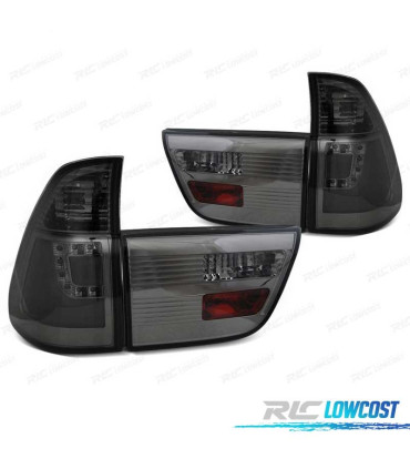 FAROLINS TRASEIROS BMW X5 E53 99-03 FUMADO LED