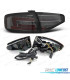 FAROLINS TRASEIROS PARA AUDI A4 B8 12-15 SEDAN LED DINÂMICOS FUMADO POR LED
