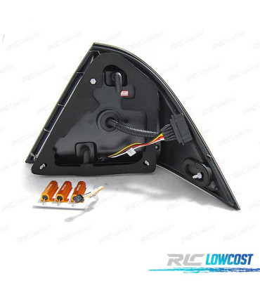FAROLINS TRASEIROS MERCEDES CLASE C W203 SEDAN 00-04 LED DINÁMICOS FUMADO