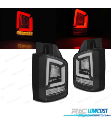 FAROLINS TRASEIROS PARA VOLKSWAGEN VW T6 15-19 TR LED DINÁMICOS PRETO