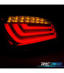 FAROLINS TRASEIROS BMW E60 LCI 07-10 SEDAN LED VERMELHO FUMADO