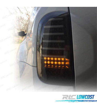 FAROLINS LED DACIA DUSTER 09-17 CARDNA COM INDICADORES LEDS PRETOS FUMADOS