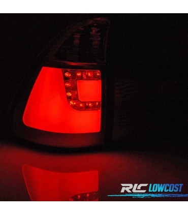 FAROLINS TRASEIROS BMW X5 E53 99-03 VERMELHO FUMADO LED
