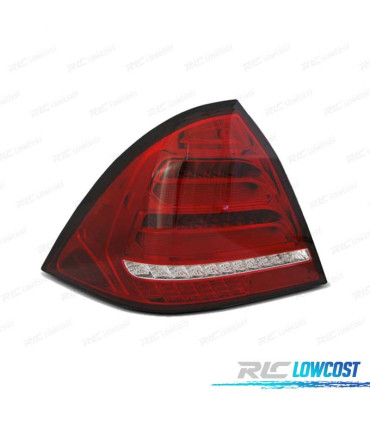 FAROLINS TRASEIROS MERCEDES CLASE C W203 SEDAN 00-04 LED DINÁMICOS VERMELHO BRANCO