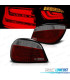 FAROLINS TRASEIROS BMW E60 SEDAN 03-07 LED VERMELHO FUMADO