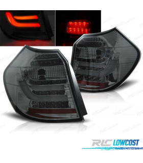 FAROLINS TRASEIROS BMW E81 E87 07-11 LED FUMADO