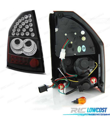 FAROLINS TRASEIROS CHRYSLER 300C 300 09-10 LED PRETO
