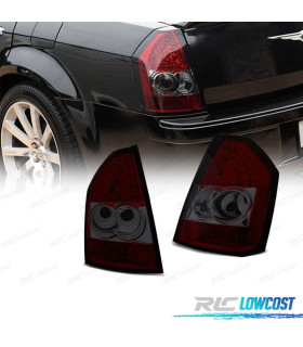 FAROLINS TRASEIROS CHRYSLER 300C 300 09-10 LED VERMELHO FUMADO