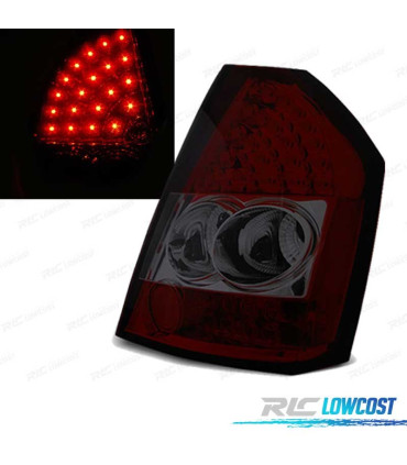 FAROLINS TRASEIROS CHRYSLER 300C 300 09-10 LED VERMELHO FUMADO