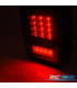 FAROLINS TRASEIROS JEEP WRANGLER JK 07-18 LED FUMADO