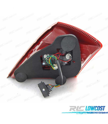 FAROLINS TRASEIROS MERCEDES W221 CLASE S 05-09 LED DINÁMICO LOOK W222 VERMELHO BRANCO