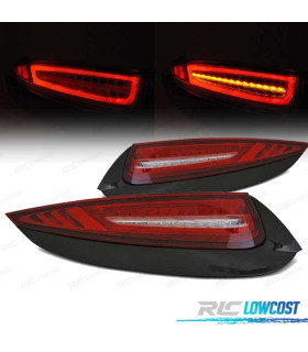 FAROLINS TRASEIROS PORSCHE 911 997 09-12 LED VERMELHO BRANCO