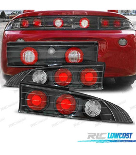 FAROLINS TRASEIROS MITSUBISHI ECLIPSE 95-98 PRETO LEX