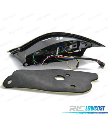 FAROLINS TRASEIROS PARA PORSCHE BOXSTER CAYMAN 987 09-12 LED BAR DINAMICOS PRETO FUMADO