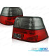 CONJUNTO DE FAROLINS VOLKSWAGEN VW GOLF 4 HATCHBACK 97-03 VERMELHO FUMADO LEX