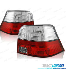 CONJUNTO DE FAROLINS VOLKSWAGEN VW GOLF 4 HATCHBACK 97-03 VERMELHO BRANCO LEX