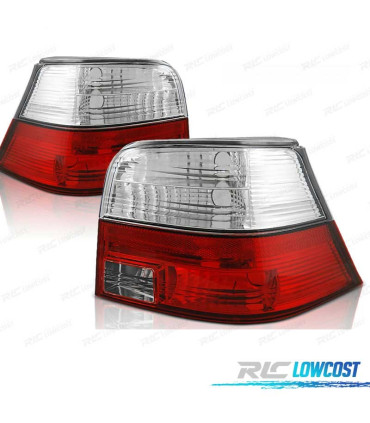 CONJUNTO DE FAROLINS VOLKSWAGEN VW GOLF 4 HATCHBACK 97-03 VERMELHO BRANCO LEX