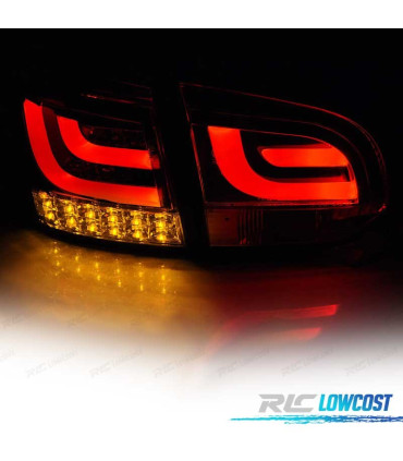 FAROLINS TRASEIROS VOLKSWAGEN VW GOLF 6 08-12 LED BAR NEGRO