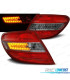 FAROLINS TRASEIROS LED PARA MERCEDES W204 SEDAN 07-10 VERMELHO FUMADO