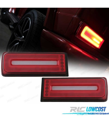 FAROLINS LED DINAMICO MERCEDES CLASE G W463 07-17 VERMELHO ESCURECIDO LOOK AMG G55