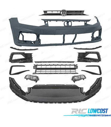PARA-CHOQUES FRONTAL VOLKSWAGEN VW POLO VI AW 17-20 LOOK R LINE