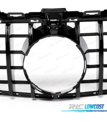GRELHA FRONTAL MERCEDES W205 15-17 LOOK AMG GT CAMARA PRETO BRILHO