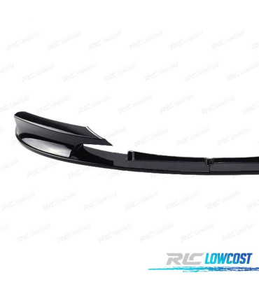 SPOILER LIP FRONTAL BMW F30 F31 LOOK M PERFORMANCE PRETO BRILHANTE ABS
