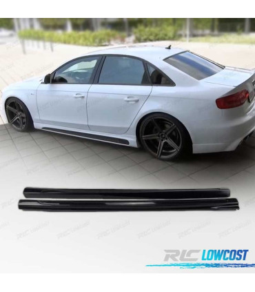 EMBALADEIRAS LATERAIS AUDI A4 B8 SEDAN AVANT 08-15 LOOK SPORT