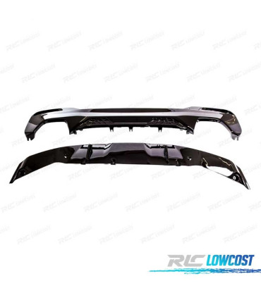 KIT SPOILERS PARA BMW G30 G31 17-19 LOOK M PERFORMANCE PRETO BRILHANTE
