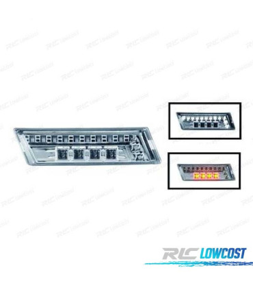 PISCAS LATERAIS LED BMW E36 90-96 CRISTAL CLARO CROMADO