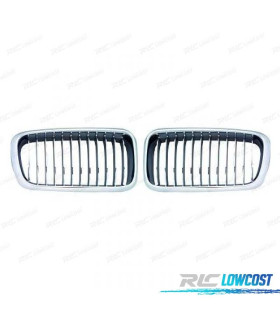 GRELHAS FRONTAIS BMW E38 95-02 CROMADAS