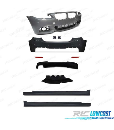 KIT CARROÇARIA BMW F10 13-17 COM PDC + LAVA-FARÓIS LOOK M