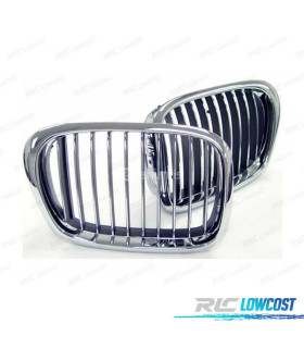 GRELHAS FRONTAIS BMW E36 96-99 CROMADO PRETO