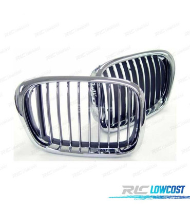 GRELHAS FRONTAIS BMW E36 96-99 CROMADO PRETO