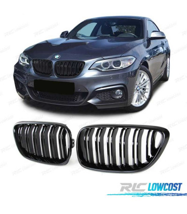 GRELHA FRONTAL BMW F22 F23 LOOK M2 PRETO BRILHANTE
