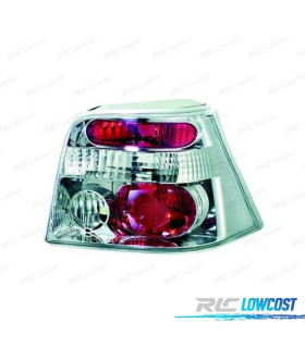 FAROLINS TRASEIROS GOLF 4 MK IV 97-03 CROMADO