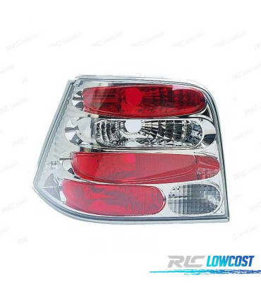 FAROLINS TRASEIROS GOLF 4 MK IV 97-03 CROMADO