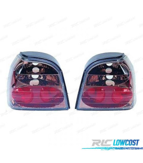 FAROLINS TRASEIROS GOLF3 MK III 91-97 CROMADO ESCURECIDO