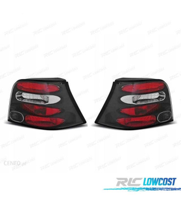 FAROLINS TRASEIROS VOLKSWAGEN VW GOLF 4 MK IV 97-03 PRETO LEX