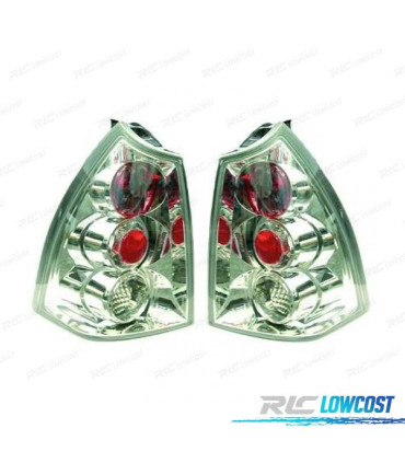 FAROLINS TRASEIROS PEUGEOT 307 SW 01-05 CROMADO
