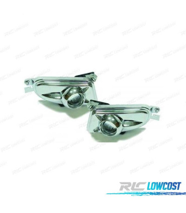 FARÓIS NEVOEIRO COM PROJETOR MERCEDES E W210 99-02 CLK 97-02 SLK 96-00 CROMADOS