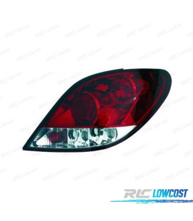 FAROLINS TRASEIROS PEUGEOT 207 06-12 VERMELHO BRANCO