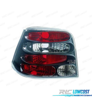 FAROLINS TRASEIROS GOLF 4 MK IV 97-03 PRETO