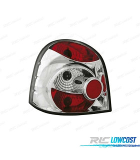 FAROLINS TRASEIROS RENAULT TWINGO I 93-00 CROMADO VERMELHO