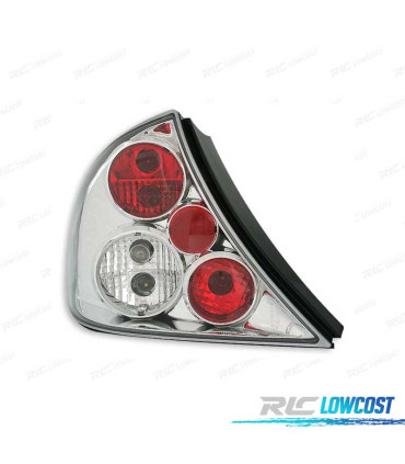 FAROLINS TRASEIROS PARA FORD MONDEO 96-00 VERMELHO CROMADO
