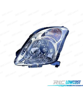 FAROL OPTICA ESQUERDA SUZUKI SWIFT 05-10 CROMADO
