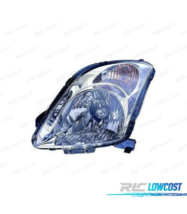 FAROL OPTICA ESQUERDA SUZUKI SWIFT 05-10 CROMADO