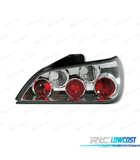 FAROLINS TRASEIROS PEUGEOT 406 CROMADO